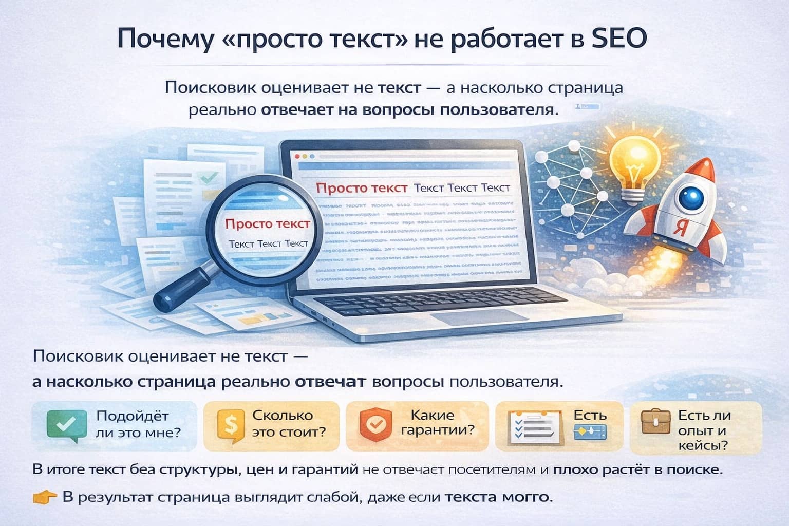 Как строить ИНТЕНТ связи на странице услуг 