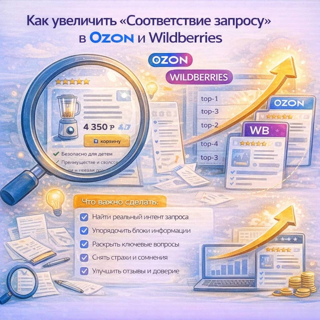 Как увеличить «Соответствие запросу» в Ozon и Wildberries