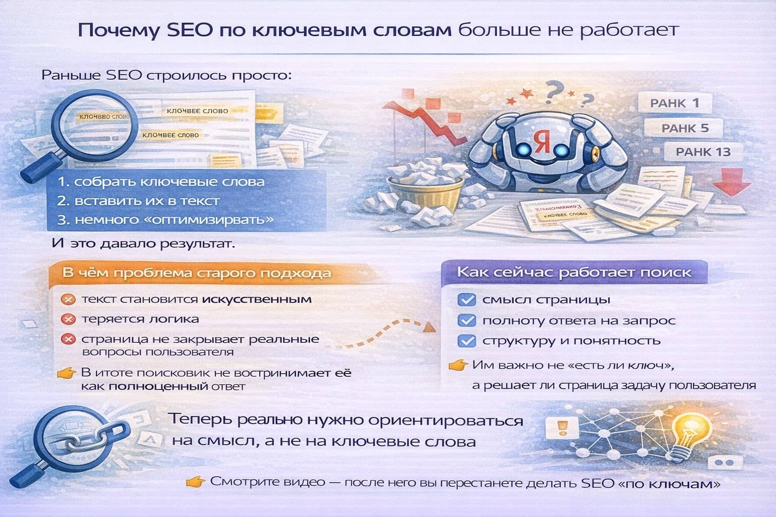 Почему SEO по ключевым словам больше не работает